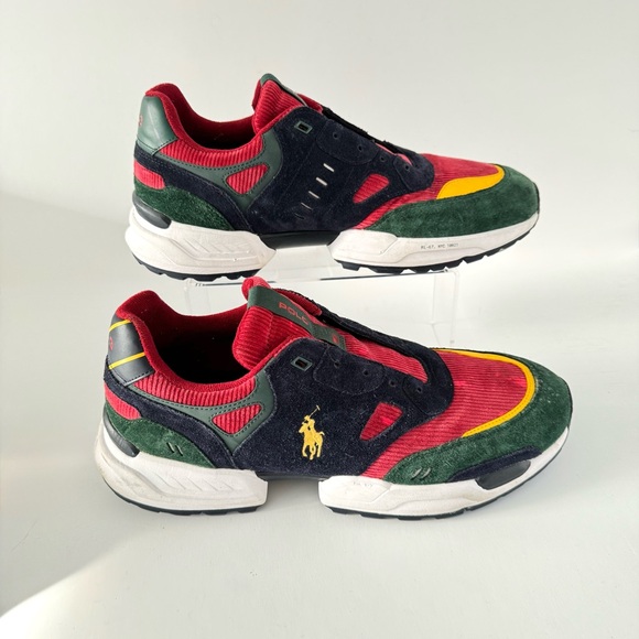 POLO RALPH LAUREN Men's Jogger Suede & Corduroy Sneaker - Picture 3 of 4